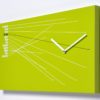 hodiny Timeline v zelené barvě