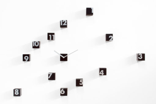 moderní hodiny designové Rnd_Time wenge