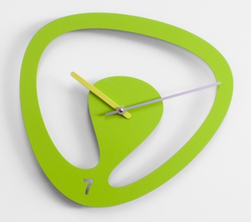 Nástěnné hodiny SEVEN zelené, 32 cm, Progetti