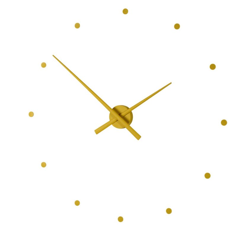 Nástěnné hodiny OJ mustard, 50 cm, Nomon