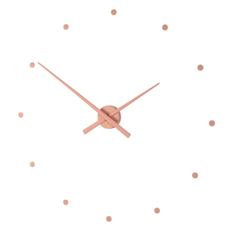 Nástěnné hodiny OJ růžové, 80 cm, Nomon