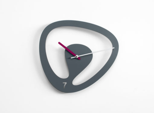 Seven - designové hodiny na stěnu šedé
