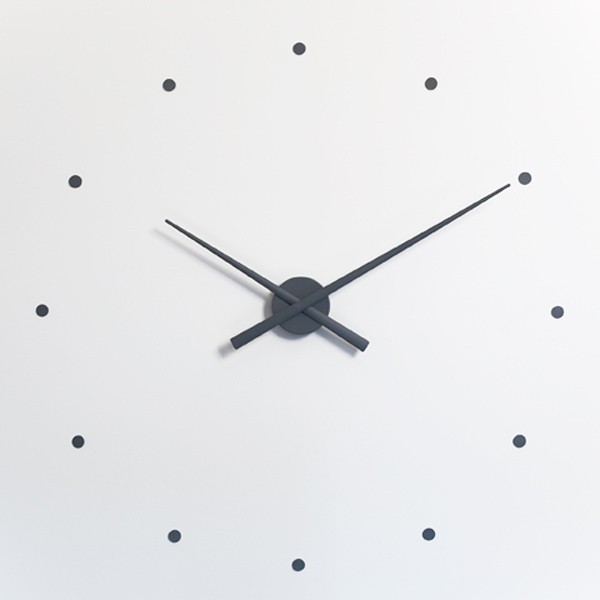 Nástěnné hodiny OJ šedé, 50 cm, Nomon