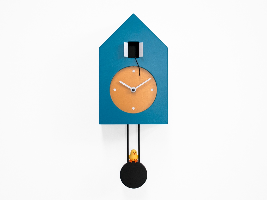 Kyvadlové hodiny FREEBIRD modré, 42 cm, Progetti