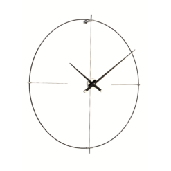 Nástěnné hodiny BILBAO L černé, 110 cm, Nomon