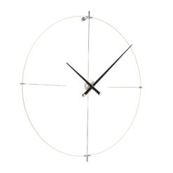 Nástěnné hodiny BILBAO L černobílé, 110 cm, Nomon