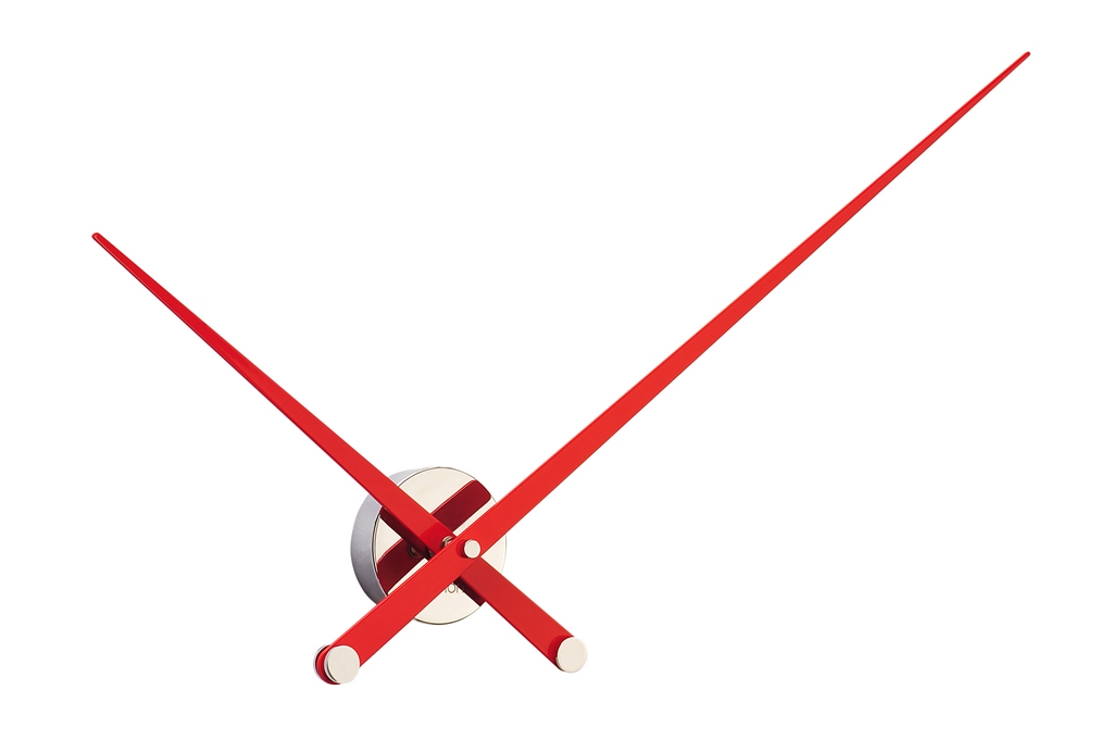 Nástěnné hodiny AXIOMA L červené, 100 cm, Nomon