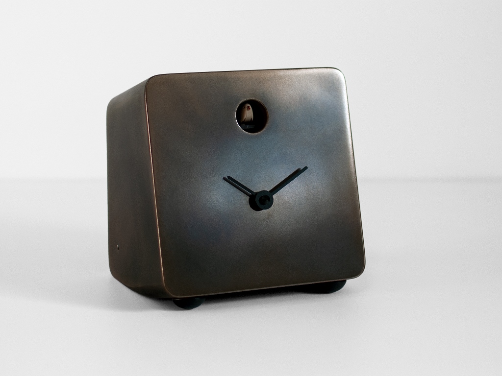 Stolní hodiny / kukačky BRONZO FIDO, 16 cm, Progetti