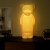 žlutě svítící dekorativní medvídek Lumibär